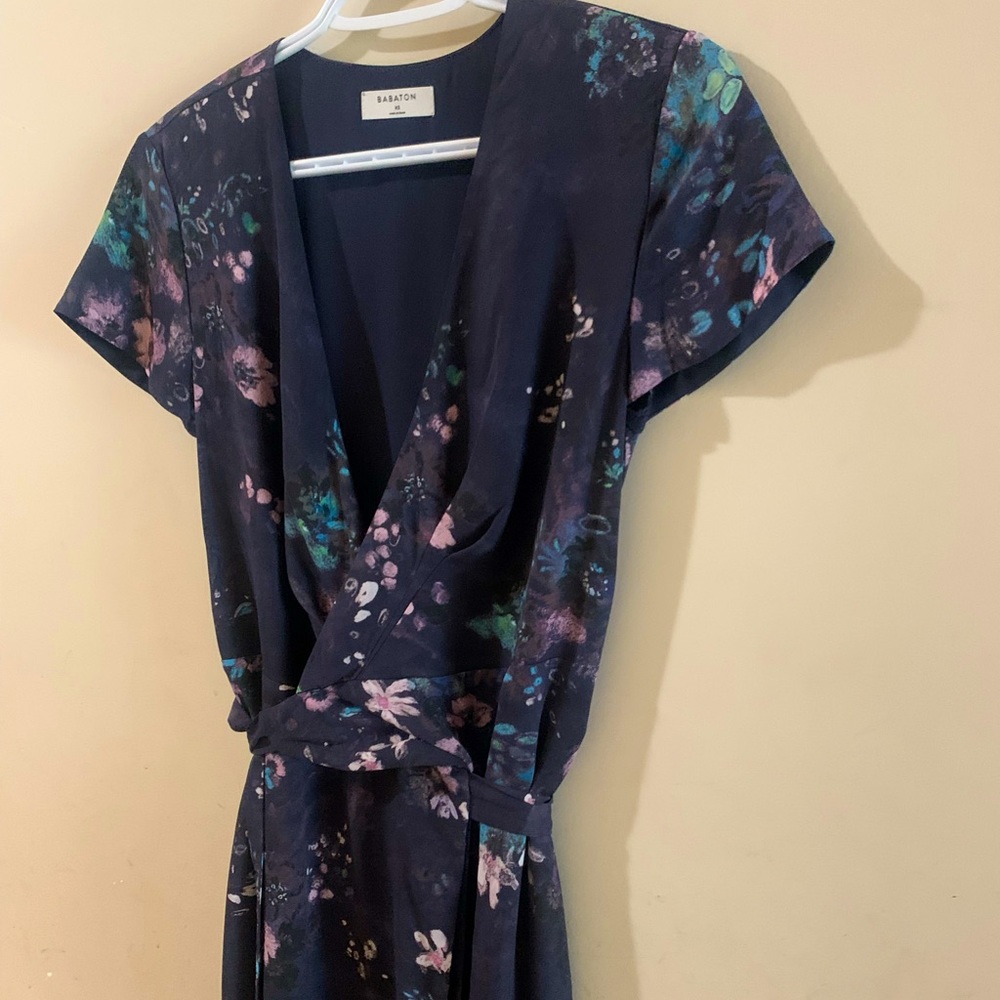 Aritzia / Babaton maxi wrap dress. Size XS. Worn once.